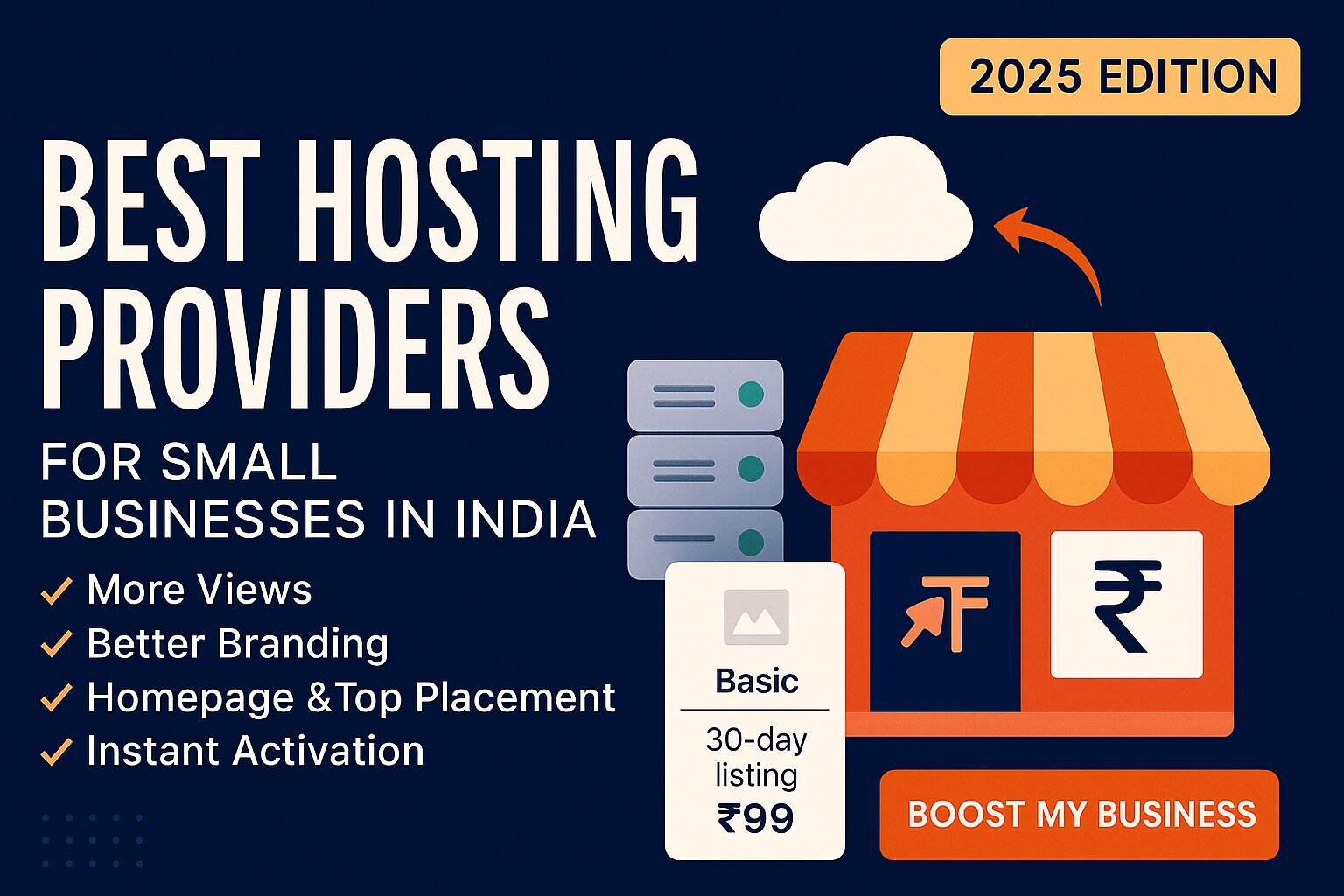 Best Hosting Providers for Small Businesses in India (2025 Edition)